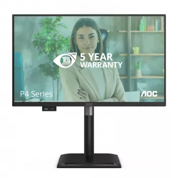 AOC 24P4U datora monitors 60,5 cm (23,8 collas) 1920 x 1080 pikseļi Full HD Melns