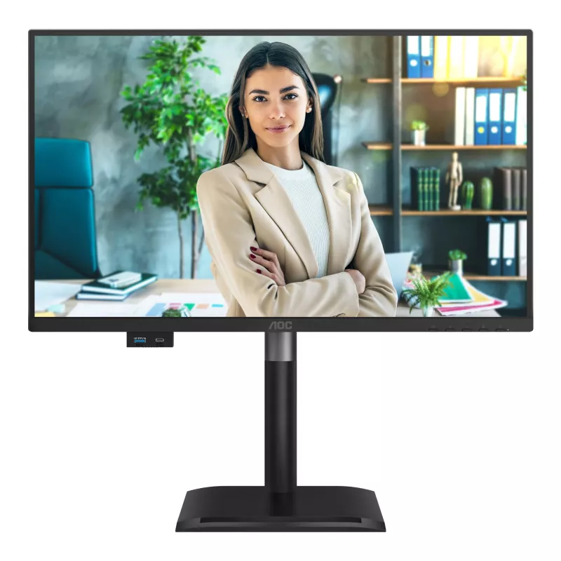 AOC 24P4U datora monitors 60,5 cm (23,8 collas) 1920 x 1080 pikseļi Full HD Melns