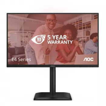 AOC E4 24E4CV datora monitors 60,5 cm (23,8 collas) 1920 x 1080 pikseļi Full HD LED Melns