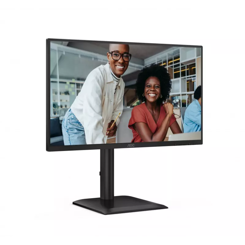 AOC E4 24E4CV datora monitors 60,5 cm (23,8 collas) 1920 x 1080 pikseļi Full HD LED Melns