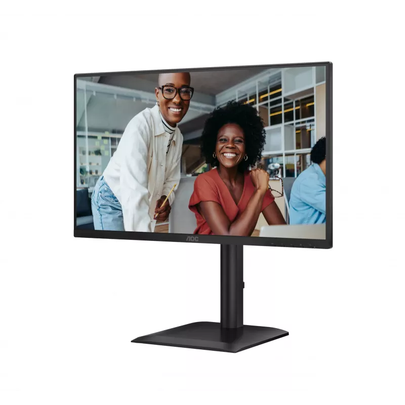 AOC E4 24E4CV datora monitors 60,5 cm (23,8 collas) 1920 x 1080 pikseļi Full HD LED Melns