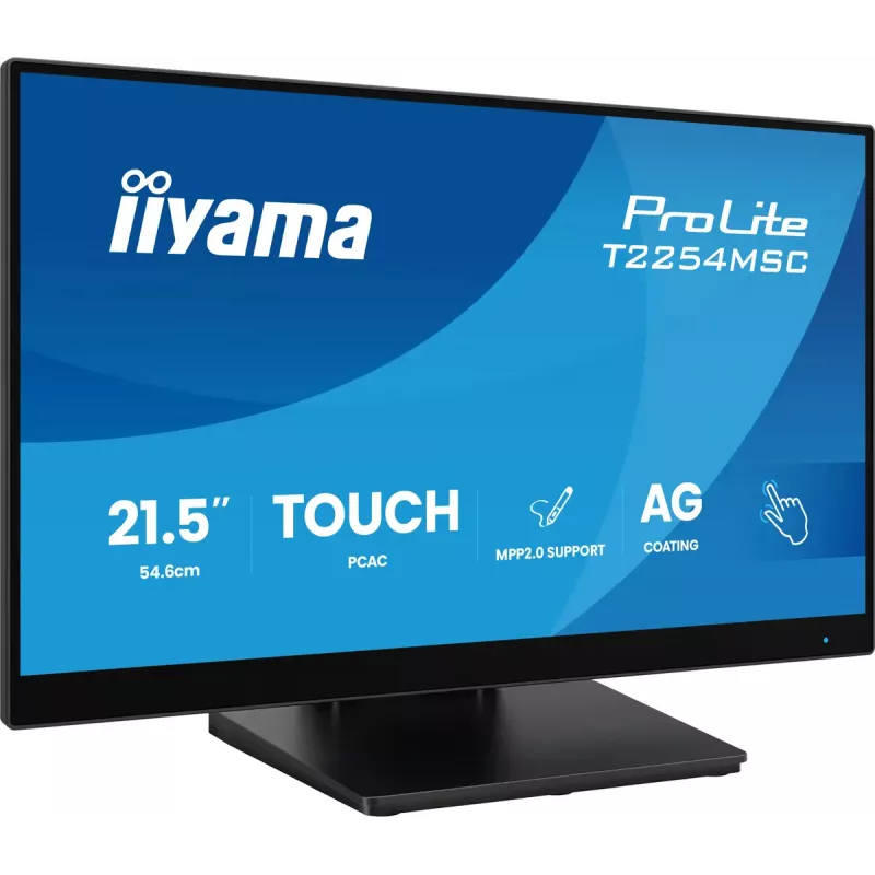 iiyama T2254MSC-B2AG datora monitors 54.6 cm (21.5 collu) 1920 x 1080 pikseļi Full HD LED skārienekrāns Melns