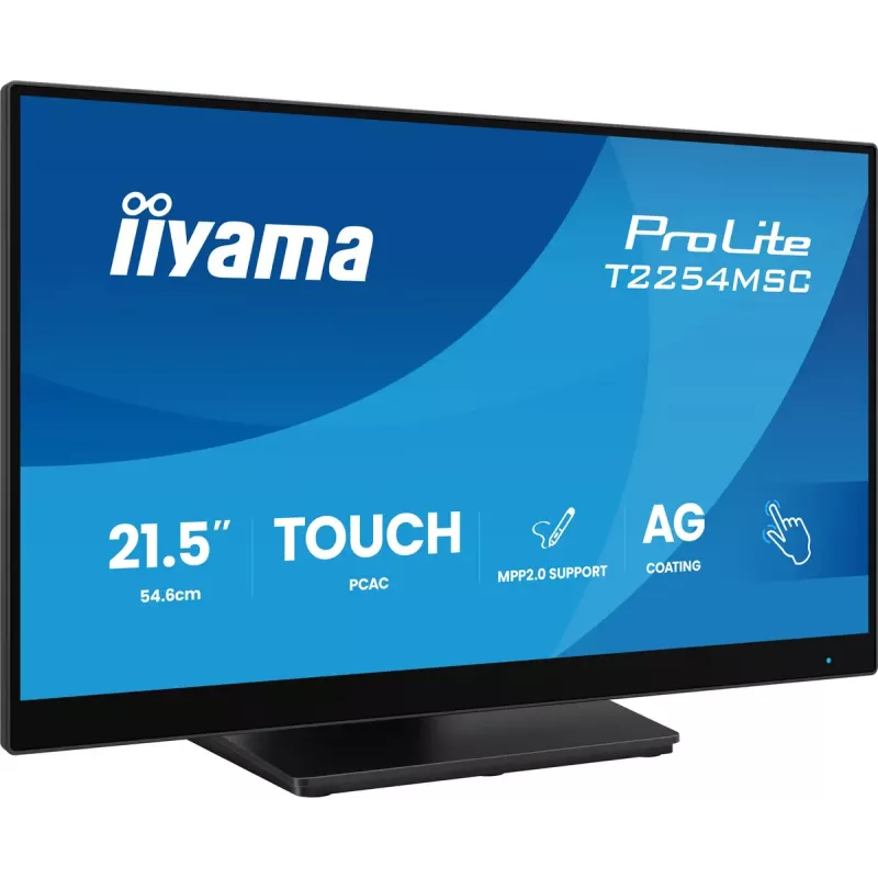 iiyama T2254MSC-B2AG datora monitors 54.6 cm (21.5 collu) 1920 x 1080 pikseļi Full HD LED skārienekrāns Melns