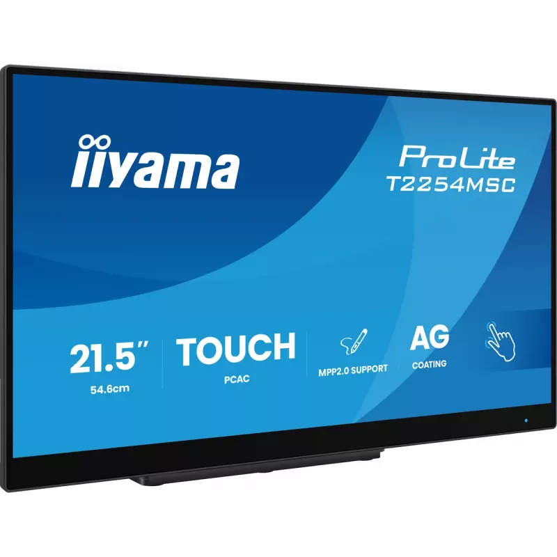 iiyama T2254MSC-B2AG datora monitors 54.6 cm (21.5 collu) 1920 x 1080 pikseļi Full HD LED skārienekrāns Melns