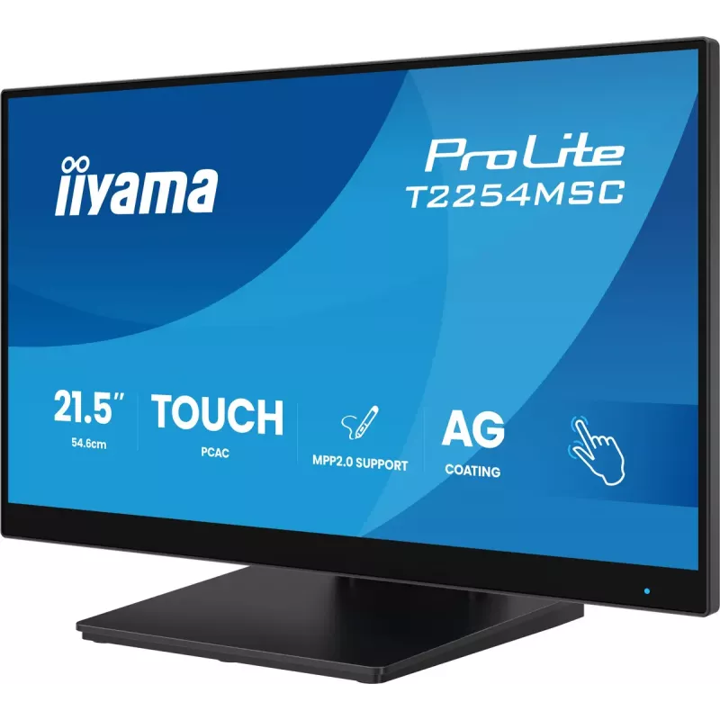 iiyama T2254MSC-B2AG datora monitors 54.6 cm (21.5 collu) 1920 x 1080 pikseļi Full HD LED skārienekrāns Melns
