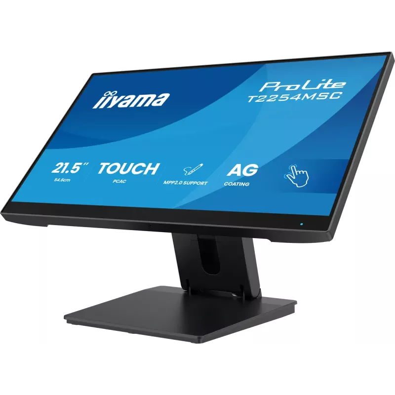 iiyama T2254MSC-B2AG datora monitors 54.6 cm (21.5 collu) 1920 x 1080 pikseļi Full HD LED skārienekrāns Melns
