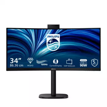 Philips 3000 sērijas 34B2U3600CH/00 datora monitors 86,4 cm (34 collas) 3440 x 1440 pikseļi Wide Quad HD LCD melns