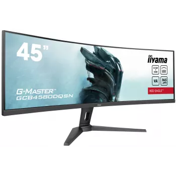 iiyama G-MASTER RED EAGLE CURVED datora monitors 113 cm (44,5 collas) 5120 x 1440 pikseļi Dual QHD LED Melns