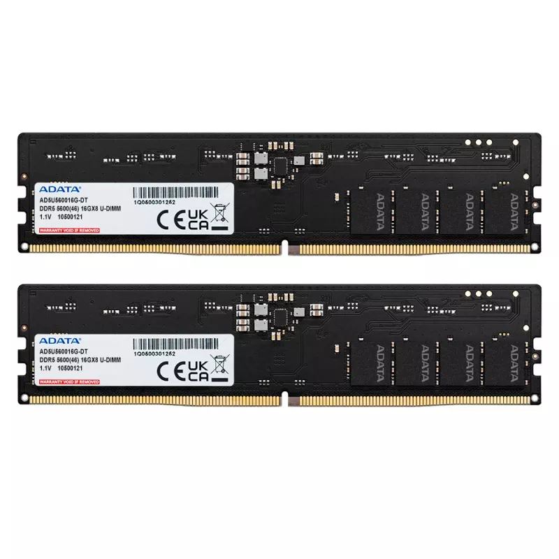 ADATA AD5U560032G-DT atmiņas modulis 64 GB 2 x 32 GB DDR5 288-pin DIMM