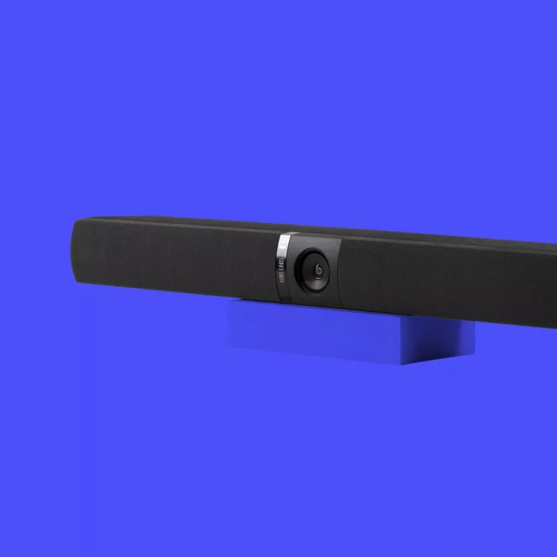 Owl Labs Owl Bar videokonferenču ierīce — 4K videokonferenču josla ar aktīvu runātāja fokusu (pievienojiet Meeting Owl 3 vai Pro, lai iegūtu 360 grādu pārklājumu un automātisku kameras pārslēgšanu)