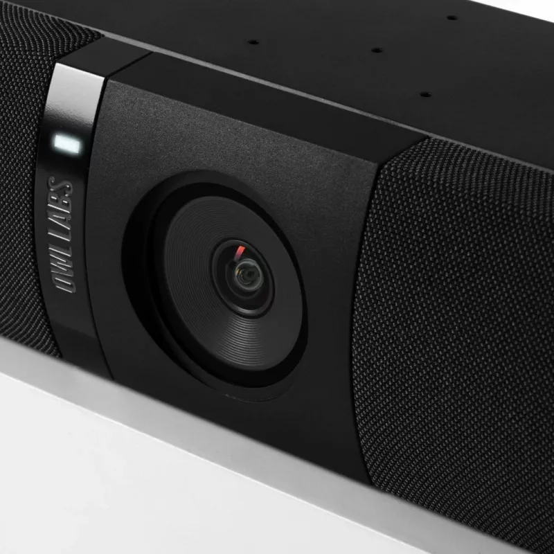 Owl Labs Owl Bar videokonferenču ierīce — 4K videokonferenču josla ar aktīvu runātāja fokusu (pievienojiet Meeting Owl 3 vai Pro, lai iegūtu 360 grādu pārklājumu un automātisku kameras pārslēgšanu)