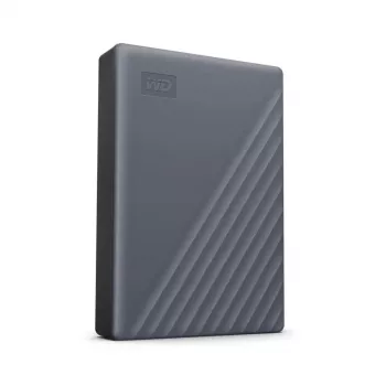 WESTERN DIGITAL Portable Hard Drive - My Passport - 4TB - USB-C/A 3.2 Gen 1 - pelēka