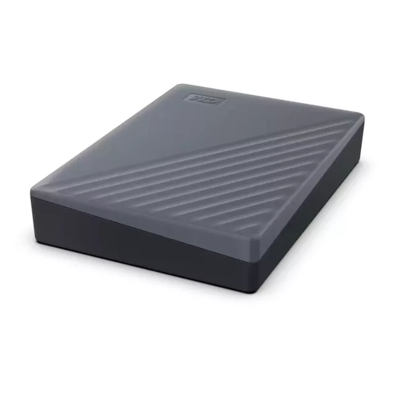 WESTERN DIGITAL Portable Hard Drive - My Passport - 4TB - USB-C/A 3.2 Gen 1 - pelēka