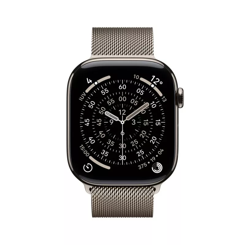 APPLE Watch Series 11 GPS + Cellular 46mm dabīgs titāna korpuss ar dabīgu Milanese cilpu M/L