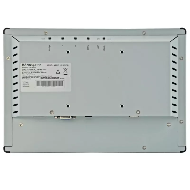 Hannspree Open Frame HO 105 HTB Digitālās izkārtnes plakanā paneļa displejs 25,6 cm (10,1 collas) LCD 350 cd/m² HD Melns Skārienjutīgs