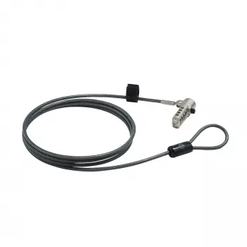 HP Essential Nano kombinētā kabeļa slēdzene, 1,83 m, Kombinētā slēdzene, Nerūsējošais tērauds