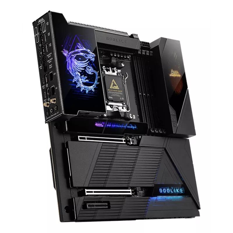 Mātesplate MSI MEG X870E GODLIKE — X870E mikroshēmojums, AM5 ligzda, ATX, DDR5 atbalsts