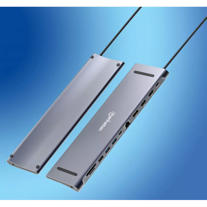 Dokstacija/Hubs Manhattan USB-C 10 porti 4K 60Hz Power Delivery