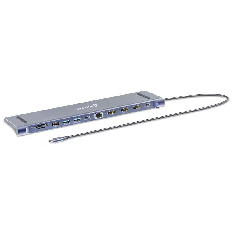 Dokstacija/Hubs Manhattan USB-C 10 porti 4K 60Hz Power Delivery