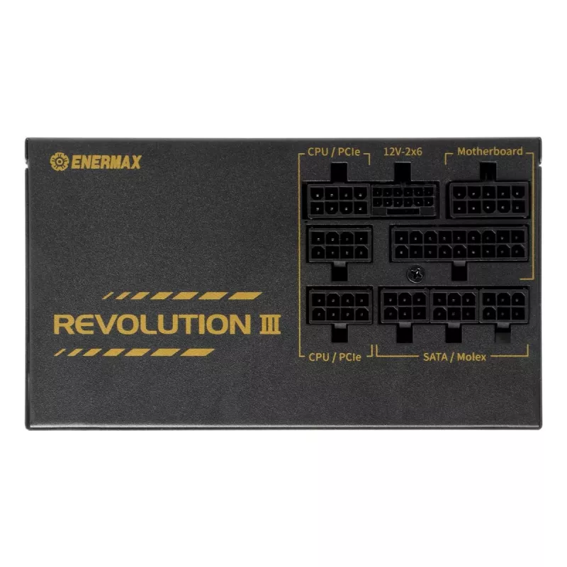 ENERMAX barošanas bloks Revolution III 850 W 80 Plus Gold pilnībā modulārs ATX 3.1
