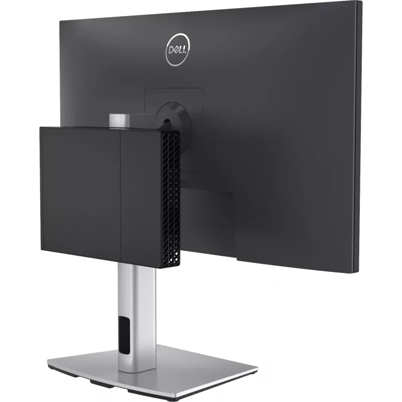 DELL Pro Micro All-in-One Stends - MFS22, 5.8 kg, 48.3 cm (19 collas), 68.6 cm (27 collas), 100 x 100 mm, Augstuma regulēšana, Sudraba, Melna