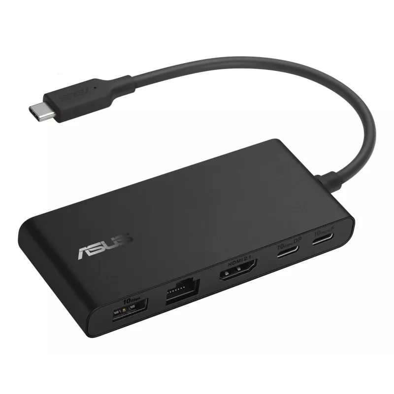 ASUS Dual 4K USB-C dokstacija DC201 vadu USB 3.2 Gen 2 (3.1 Gen 2) Type-C melna