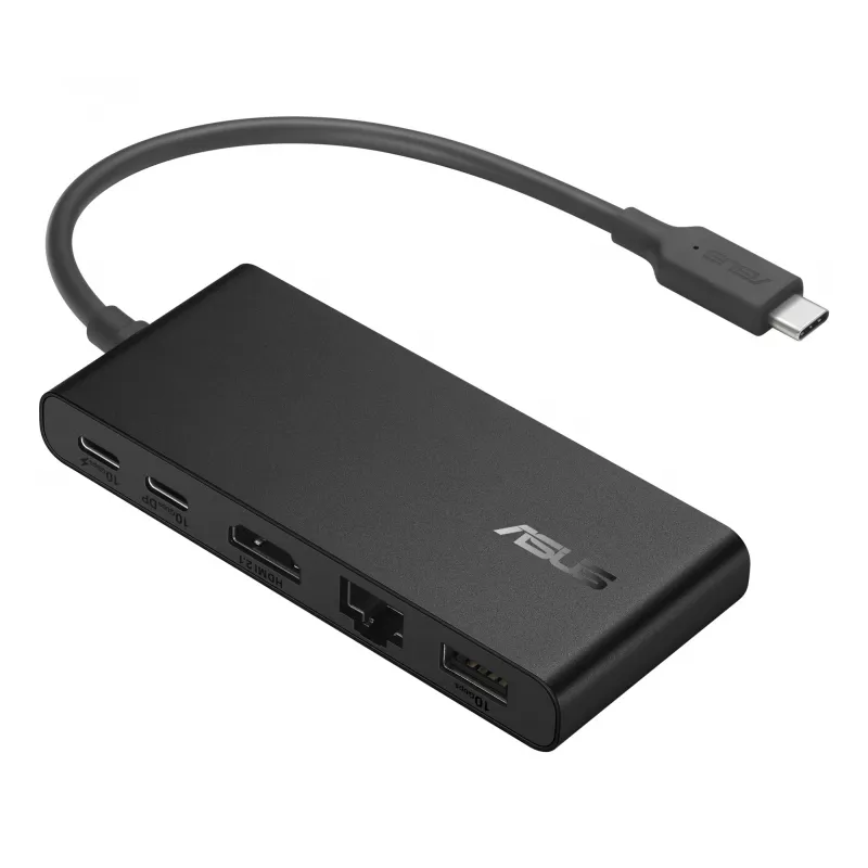 ASUS Dual 4K USB-C dokstacija DC201 vadu USB 3.2 Gen 2 (3.1 Gen 2) Type-C melna