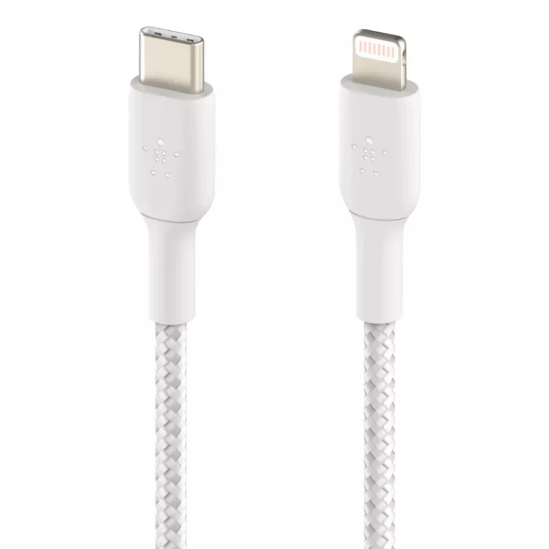BELKIN Lightning uz USB-C kabelis pīts 1m balts
