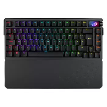 ASUS ROG Azoth Extreme tastatūra Gaming USB + RF Wireless + Bluetooth QWERTZ Melna