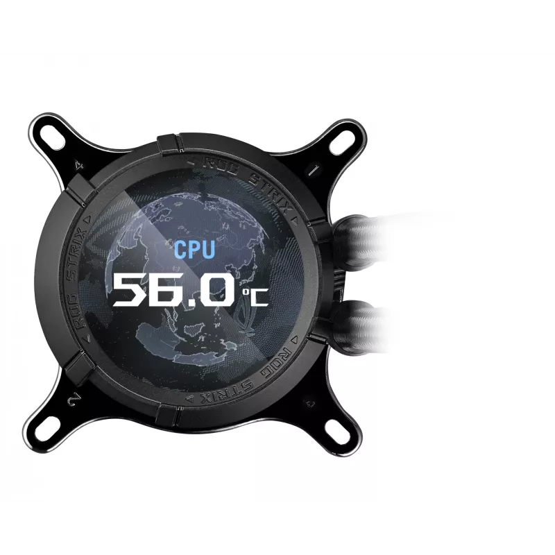 ASUS ROG STRIX LC III 360 ARGB procesora visu vienā šķidruma dzesētājs 12 cm Melns