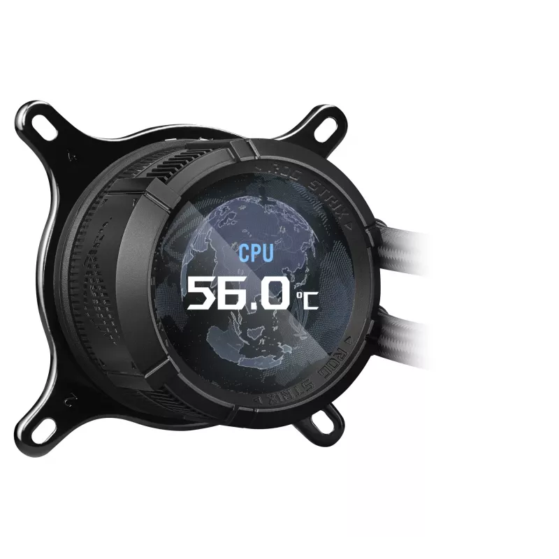 ASUS ROG STRIX LC III 360 ARGB procesora visu vienā šķidruma dzesētājs 12 cm Melns
