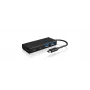 ICY BOX IB-HUB1426-CPD USB 3.2 Gen 1 (3.1 Gen 1) Type-C 5000 Mbit/s Melns