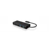 ICY BOX IB-HUB1426-CPD USB 3.2 Gen 1 (3.1 Gen 1) Type-C 5000 Mbit/s Melns