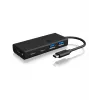 ICY BOX IB-HUB1426-CPD USB 3.2 Gen 1 (3.1 Gen 1) Type-C 5000 Mbit/s Melns
