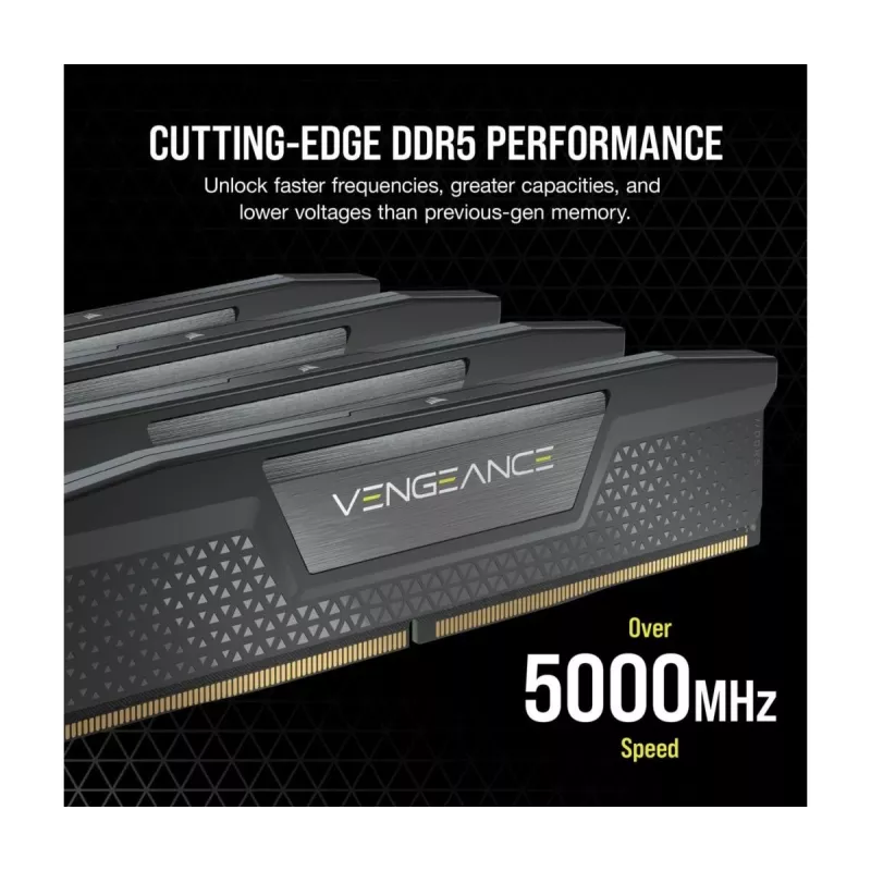 CORSAIR Memory 64GB - DDR5 (2x32GB) DRAM 5600MT/s CL40 Memory Kit - Black Vengeance
