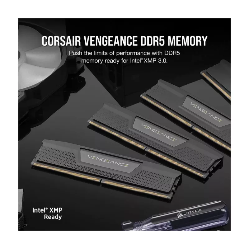 CORSAIR Memory 64GB - DDR5 (2x32GB) DRAM 5600MT/s CL40 Memory Kit - Black Vengeance
