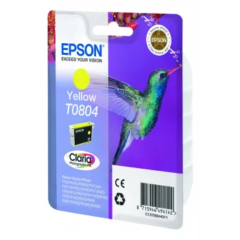 Epson Hummingbird Singlepack dzeltena T0804 Claria Photographic Ink