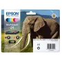 Epson Elephant Multipack 6-krāsu 24 Claria Photo HD tintes, standarta ietilpība, melna, ciāna, gaiši ciāna, fuksīna, gaiši fuksīna, dzeltena, 5,1 ml, 4,6 ml, 6 gab., daudzpaka
