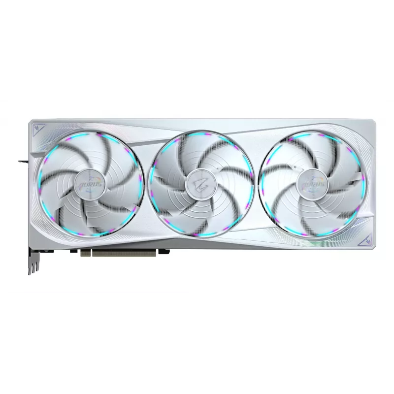 Grafikas karte GIGABYTE AORUS GeForce RTX 5080 MASTER ICE 16G — 16 GB GDDR7, 256 bitu, PCIe 5.0, 2805 MHz