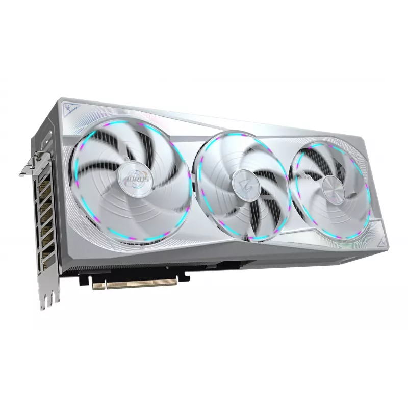 Grafikas karte GIGABYTE AORUS GeForce RTX 5080 MASTER ICE 16G — 16 GB GDDR7, 256 bitu, PCIe 5.0, 2805 MHz