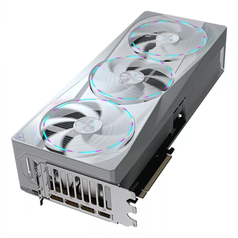 Grafikas karte GIGABYTE AORUS GeForce RTX 5080 MASTER ICE 16G — 16 GB GDDR7, 256 bitu, PCIe 5.0, 2805 MHz