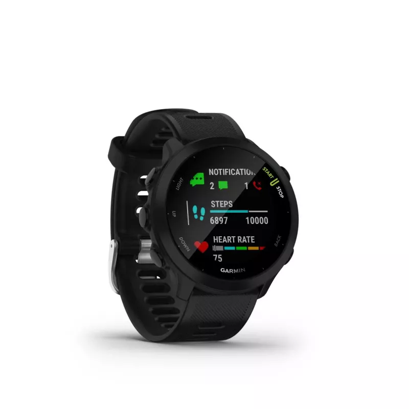 GARMIN INTERNATIONAL Forerunner 55 skriešanas viedpulkstenis - melns