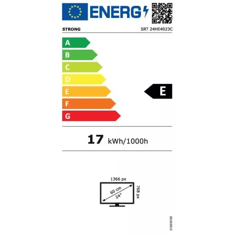Televizors Strong SRT 24HE4023C 24 collu HD LCD 1366 x 768
