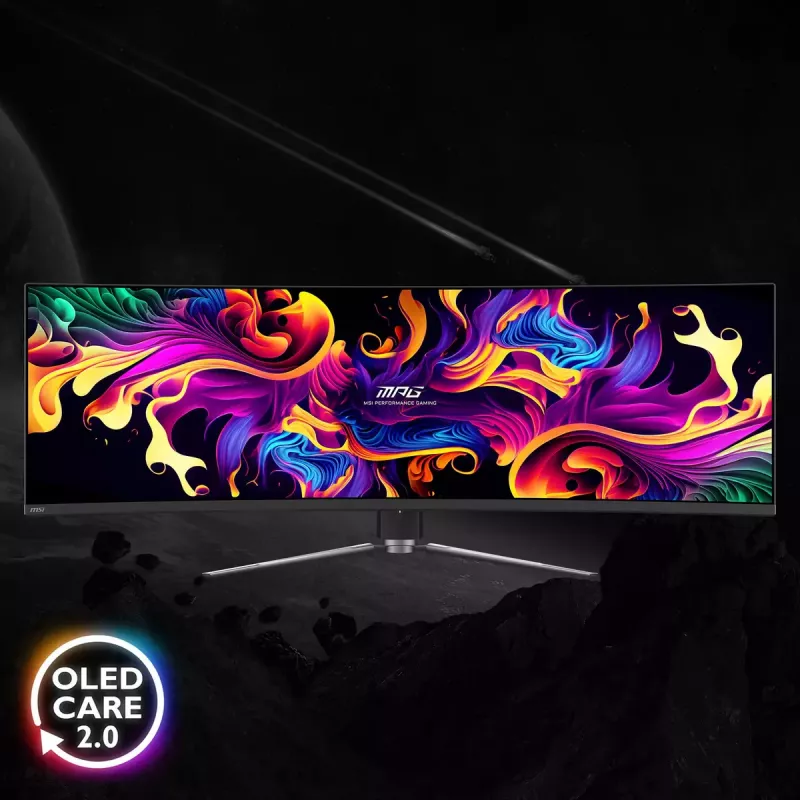 MSI MPG 491CQPDE QD-OLED datora monitors 124.5 cm (49 collas) 5120 x 1440 pikseļi DQHD Melns