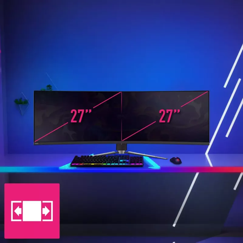 MSI MPG 491CQPDE QD-OLED datora monitors 124.5 cm (49 collas) 5120 x 1440 pikseļi DQHD Melns