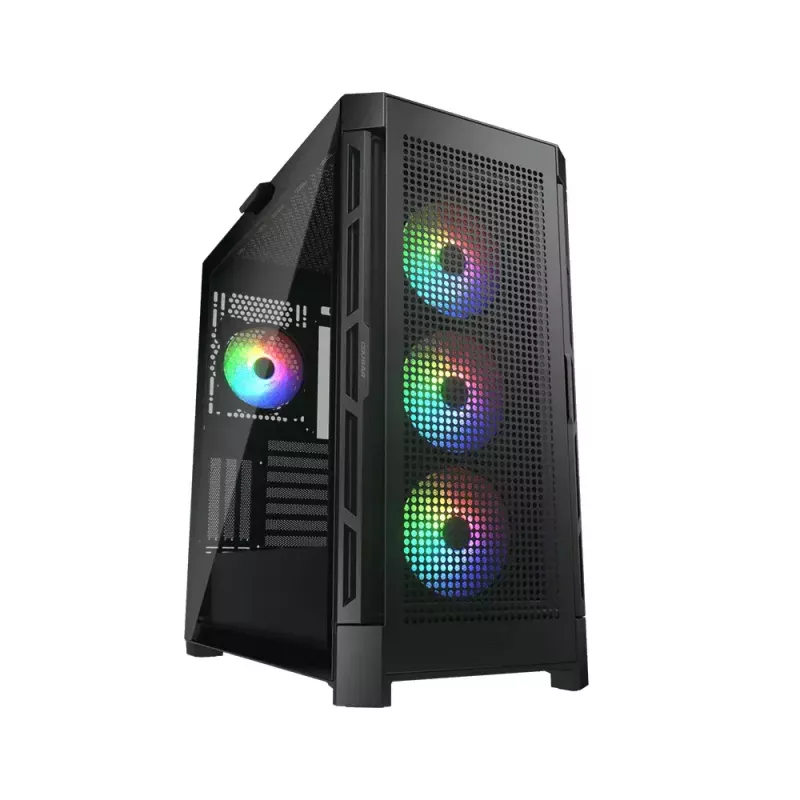PC korpuss COUGAR Gaming CGR-5AD1B-RGB Midi Tower Melns