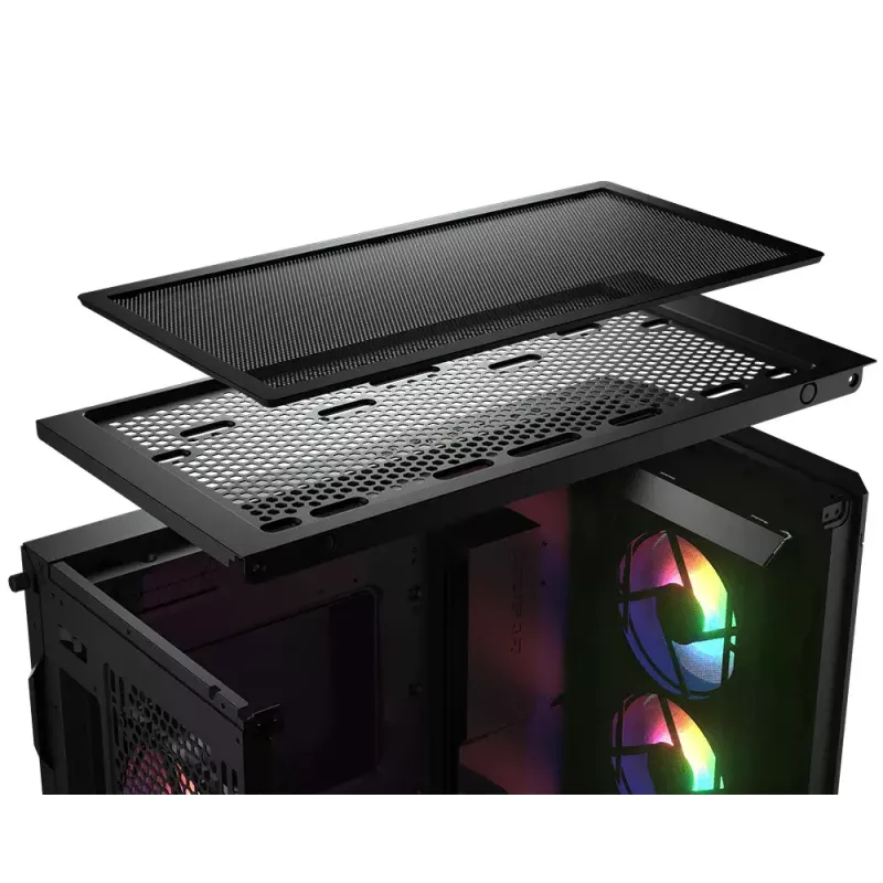 PC korpuss COUGAR Gaming CGR-5AD1B-RGB Midi Tower Melns
