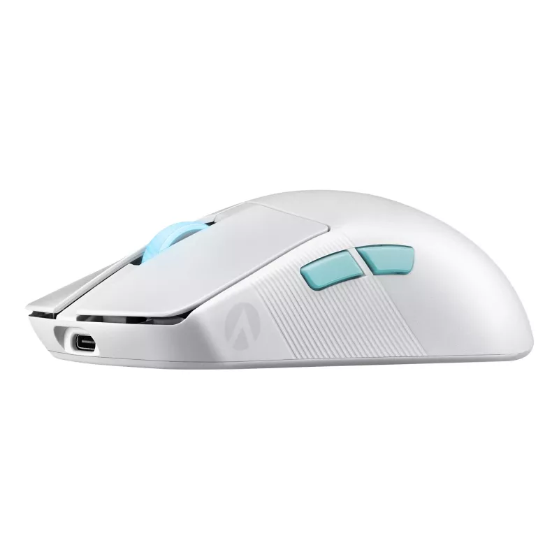 ASUS ROG Harpe Ace Aim Lab Edition pele Spēlēm Piemērota abām rokām RF bezvadu + Bluetooth + USB Type-C Optomehāniska 36000 DPI
