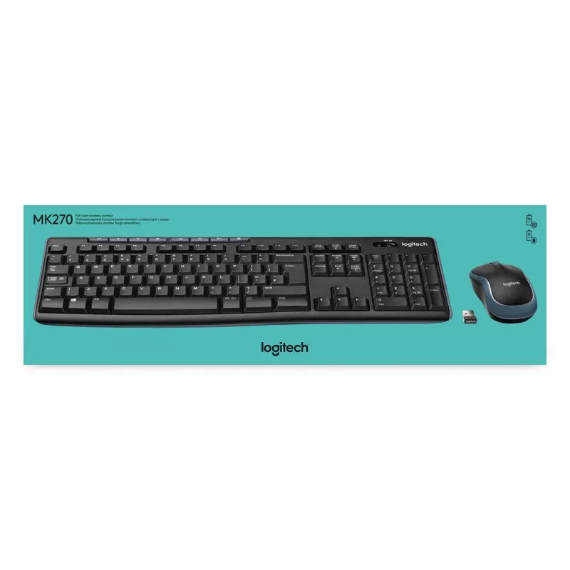 LOGITECH Wireless Desktop Mk270 - Azerty Belgian