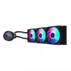 GIGABYTE AORUS WATERFORCE II 360 AIO šķidruma CPU dzesētājs - 3x120mm ARGB ventilatori, iebīdāms bloķēšanas mehānisms, DAISY-CHAIN, saderīgs ar Intel LGA 1851 un AMD AM5